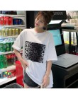 Lato kobiety cartoon druku T Shirt na co dzień chłopak tshirt Harajuku ponadgabarytowych graficzne śmieszne koszulki damskie str