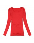 10 kolory podstawowe topy kobiety swetry wiosna lato wełna O-Neck Tee koszule z długim rękawem elastyczna sweter kobiet stałe ob