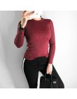 Wixra kobiety zima wiosna wszystkich podstawowych mecz O-Neck sweter podstawowe do codziennego swetry Pure Color odzież damska