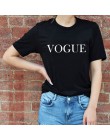 Plus rozmiar S-XL Harajuku lato T koszula kobiety nowości moda VOGUE koszulka z nadrukiem kobieta Tee topy na co dzień koszulki 