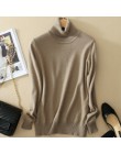 GABERLY miękki kaszmir elastyczna swetry i pulowery dla kobiet jesień zima sweter z golfem kobiet wełny dzianiny sweter marki