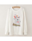 Sweter moda 2018 kobiet rose drukarnie moda ciepłe nowy sweter z długim rękawem Stretch czysty sweter Top jesień zima Pullove