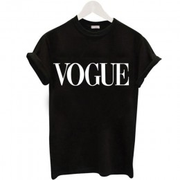 Plus rozmiar S-XL Harajuku lato T koszula kobiety nowości moda VOGUE koszulka z nadrukiem kobieta Tee topy na co dzień koszulki 
