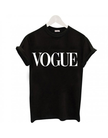 Plus rozmiar S-XL Harajuku lato T koszula kobiety nowości moda VOGUE koszulka z nadrukiem kobieta Tee topy na co dzień koszulki 