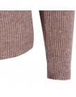 Kobiety swetry i pulowery 2018 jesień swetry z golfem dorywczo dzianiny kobiety bluzki z długim rękawem podstawowe swetry dla ko