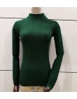 8 kolory 2019 wiosna kobiety lady sweter wysoko elastyczny golf w jednolitym kolorze kobiet szczupła sexy mocno najniższy swetry
