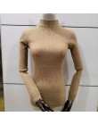 8 kolory 2019 wiosna kobiety lady sweter wysoko elastyczny golf w jednolitym kolorze kobiet szczupła sexy mocno najniższy swetry