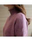 2019 jesień zima Hot sprzedaży nowy wzór kobiety dzianiny kaszmirowy kobiet sweter z golfem kołnierz sweter Pull Femme