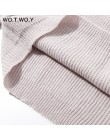 WOTWOY jesień zima sweter z golfem kobiet 2018 sweter długi z dzianiny swetry kobiety luźne Casual swetry damskie Jumper kaszmir