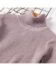 2018 grube ciepłe swetry z dzianiny swetry damskie stałe golfem słodkie swetry kobiet miękkie Jumper topy z długim rękawem znosi