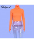 Dulzura z długim rękawem z golfem rękawice sweter crop top sexy kobiety swetry 2018 jesień zima z dzianiny moda party streetwear