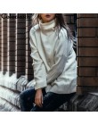 Colorfaith kobiety swetry sweter 2018 Knitting jesień zima na co dzień stałe sweter z golfem w stylu Vintage, panie grube topy S