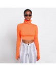 Dulzura z długim rękawem z golfem rękawice sweter crop top sexy kobiety swetry 2018 jesień zima z dzianiny moda party streetwear