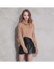 W stylu Vintage Faux Pearl przyciski luźne krótkie dzianiny swetry kobiety 2019 moda sweter z golfem elastyczna eleganckie swetr