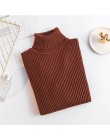 Na sprzedaż INS 2019 wiosna kobiety sweter z dzianiny z golfem koszule na co dzień miękkie Jumper moda Slim Femme elastyczność s