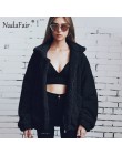 Nadafair plus rozmiar polar faux shearling futro kurtka płaszcz kobiety jesień zima pluszowe ciepłe gruby pluszowy płaszcz kobie