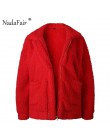 Nadafair plus rozmiar polar faux shearling futro kurtka płaszcz kobiety jesień zima pluszowe ciepłe gruby pluszowy płaszcz kobie