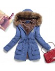Fitaylor kurtka zimowa kobiety grube ciepłe kurtka z kapturem Mujer bawełna płaszcz z podszewką długi akapit Plus rozmiar 3xl sz