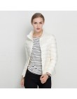 Kobiet płaszcz zimowy 2018 nowy Ultra lekki biały puch kaczy kurtka szczupła kobiet zima kurtka pikowana przenośny wiatroszczeln