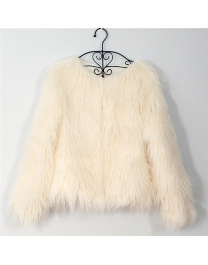 Oryginalna modna krótka kurtka ze sztucznego futra elegancka ozdobna ciepła jesienna zimowa