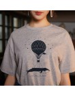 Kosmiczne przekonanie Harajuku lato kobiet nowy ins moda cartoon drukowane list z krótkim rękawem luźna koszulka koszula S-2XL