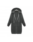 Kenancy Plus rozmiar Zip Up bluza z kapturem kobiety kurtka z długim rękawem kieszenie bluzy z kapturem na co dzień jesień zima 