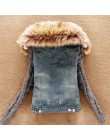 2019 kobiety wiosna Denim kurtka faux fur Coat odzież codzienna płaszcz topy kobiet Jeans płaszcz