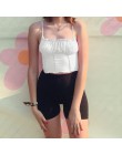 LVINMW Sexy Spaghetti pasy Ruffles Crop Top 2018 zima kobiety fioletowy bez pleców bez rękawów Camisole Top kobiece Skinny Brale