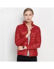 Johnature 2019 nowych kobiet płaszcz jesień zima 90% białe kaczki dół kurtki 16 kolorów ciepłe Slim Zipper moda światło płaszcz 