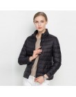 Johnature 2019 nowych kobiet płaszcz jesień zima 90% białe kaczki dół kurtki 16 kolorów ciepłe Slim Zipper moda światło płaszcz 