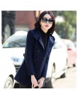 YAGENZ 2019 zimowe ubrania krótki płaszcz z wełny kobiety płaszcz koreański wełniany płaszcz moda dwurzędowy sweter kurtka elega