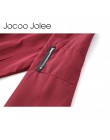 Jocoo Jolee moda kurtka Bomber kobiety z długim rękawem podstawowe płaszcze Casual wiatrówka cienka szczupła odzież wierzchnia k