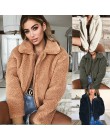 VITIANA kobiety dorywczo Faux Fur Coat kobieta 2018 jesień zima eleganckie luźne ciepłe miękkie znosić zamek Teddy płaszcz kurtk