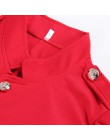 Pojedyncze łuszcz stałe kobiety długi płaszcz urząd ogólnie rzecz biorąc wiosna szczupła cienka kurtka moda czerwony czarny przy