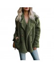 2019 zima trwały płaszcz kobiet jesień szerokie klapy luźna ciepła odzież wierzchnia kobiet sweter na co dzień panie luźne miesz