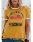 Plus Size kobiet T-Shirt lato z krótkim rękawem topy tee przynieść na Sunshine koszulka 2018 Femme Harajuku t koszula damska kos
