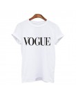 2018 lato kobiety T koszula VOGUE list drukarnie marka kobiet T-shirt na co dzień luźne krótki rękaw O szyi topy koszulki mujer