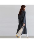 Średnie długie bawełniane i lniane odzież ochrona przed słońcem kobiet jesień duży rozmiar luźne cienkie ponad kolana kardigan w