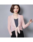 Cienkie z długim rękawem kurtka Bolero kobiety z krótkim rękawem wzruszając ramionami Bolero Casaco Feminino szczupła kobieta ot