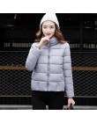 SNOW PINNACLE nowa zimowa krótka kurtka kobiet 2018 moda jesień ciepłe zagęścić bawełny wyściełane dół parki kobiet Top odzież p