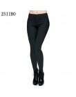 ZSIIBO kobiet ciepłe spodnie zimowe Leggin treningu czarny Casual Sexy Fitness Legging Plus Size kobiet spodnie