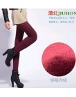 Wysoka elastyczna talia zima Plus Velvet zagęścić damskie ciepłe spodnie ciepłe Super elastyczne Faux aksamitne zimowe grube leg