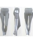 SVOKOR kieszeń legginsy z wysokim stanem kobiety Fitness odzież sportowa drukowanie spodni mężczyźni moda Patchwork Push Up kobi