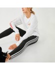 Kobiety legginsy na co dzień bawełna paski Fitness legginsy z wysokim stanem spodnie damskie duży odcinek Legging, żeński, moda 