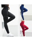 NORMOV odzież sportowa wysoka talia fitness legginsy spodnie damskie moda Patchwork trening Legging Stretch Slim odzież sportowa