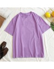 GCAROL 2019 wiosna lato Oversize kobiet cukierki koszulka przystojny Streetwear idealny podstawy topy topy bez podszewki