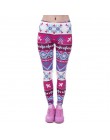 Zohra marki kobiety moda Legging Aztec Round Ombre druk legginsy Slim legginsy z wysokim stanem kobieta spodnie