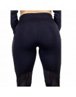 2018 nowy szybkie suszenia przędzy legginsy moda kostki Legging Fitness czarne legginsy