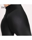 SVOKOR legginsy kobiety stałe pięć-kolor na co dzień luźne drukowanie fitness legginsy poliester wysokiej talii Sexy legginsy