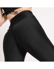 SVOKOR legginsy kobiety stałe pięć-kolor na co dzień luźne drukowanie fitness legginsy poliester wysokiej talii Sexy legginsy